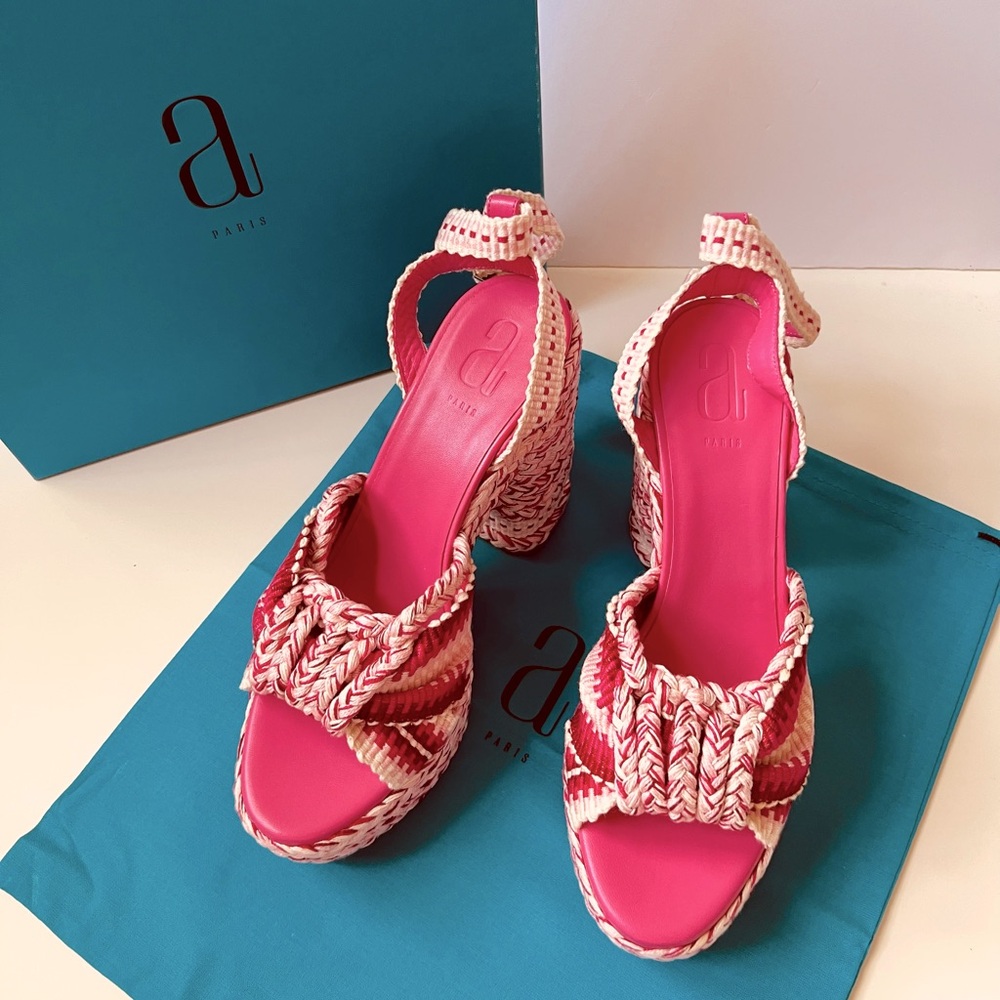 ANTOLINA PARIS BARBARA 0.10 TESSUTO COTONE COMB. ROSADO MULTICOLOR SANDALS